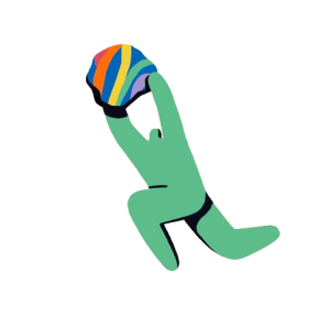Figure holding ball